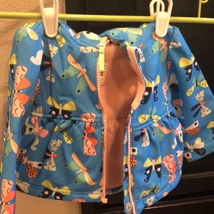 Fleece lined rain coat